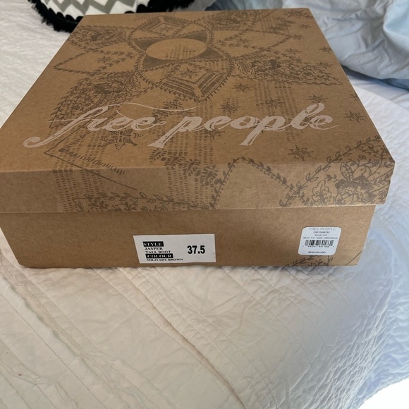 NWT Free People Suede Knee High Tall Brown Boots Size 7.5 - Picture 10 of 11